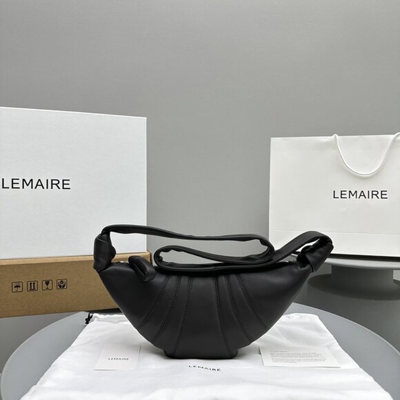 Lemaire Small Black Knotted Croissant - Picture 9 of 9